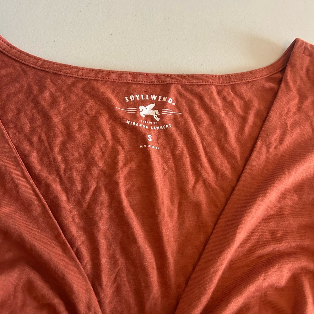 Idyllwind Rust Fringe Tank Top - Picture 2 of 3